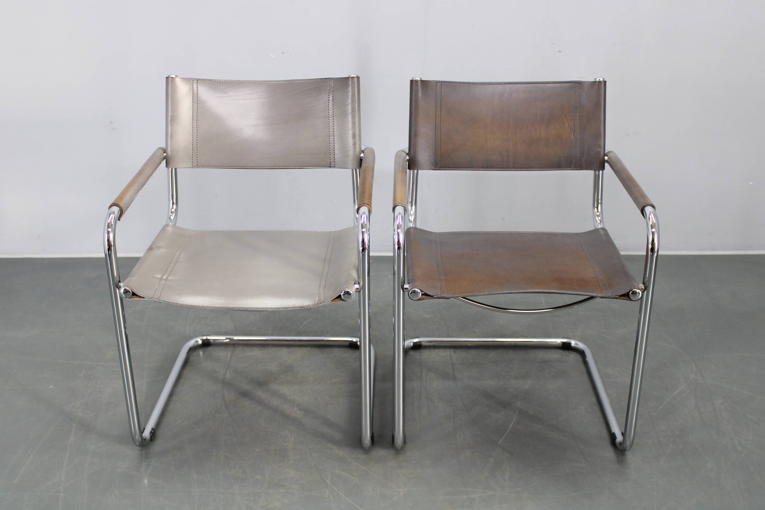 Set of four Bauhaus cantilever armchairs by Mart Stam, Italy