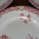 Three Fontanges Sarreguemines flat plates