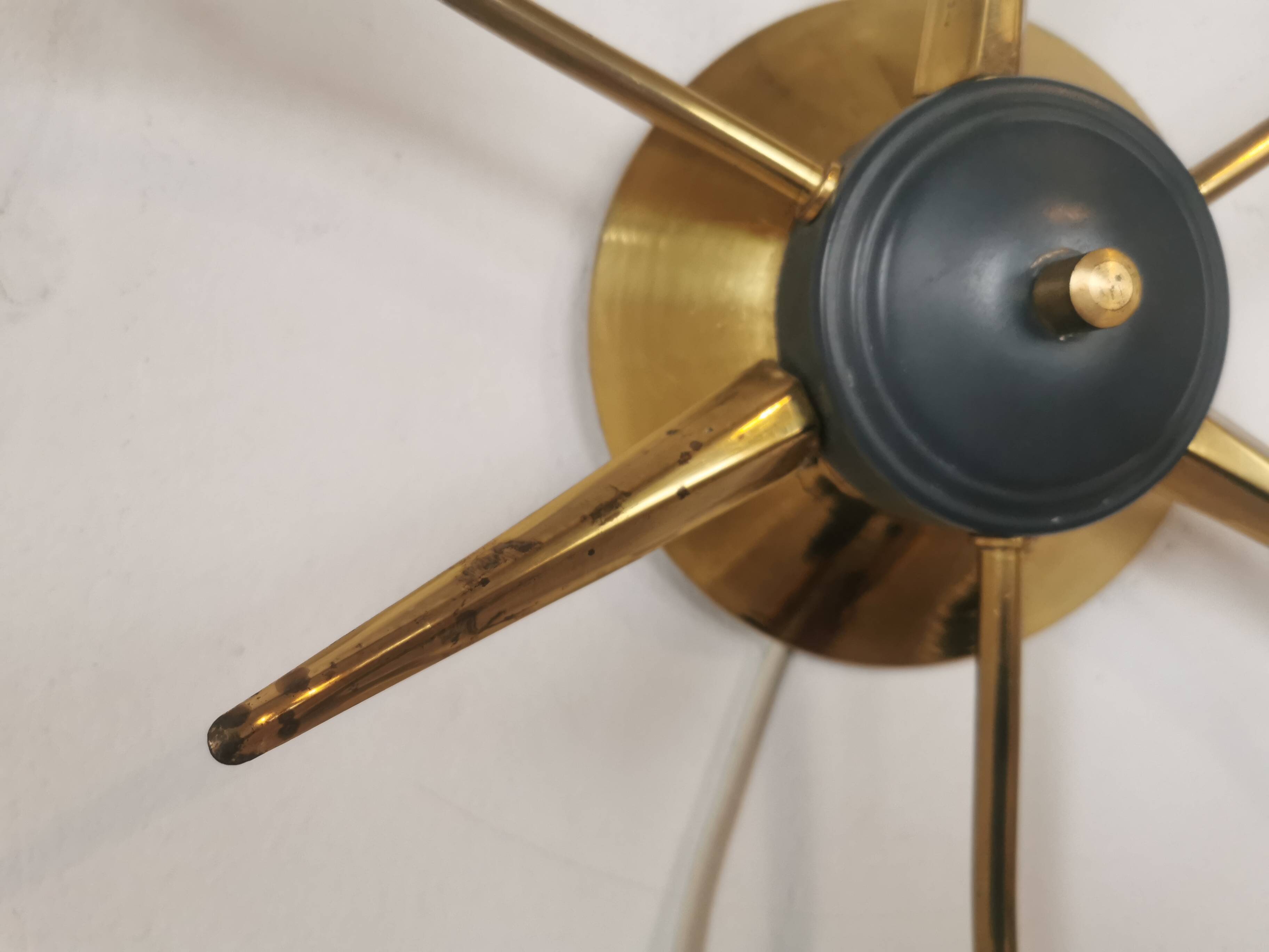 Brass Sputnik ceiling or wall light