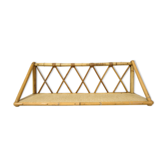Rattan shelf from the 1960s-1970s.
