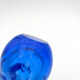 Vase Jan Beránek Chribska Art Glass Blue 27cm 1.68kg Mid-Century