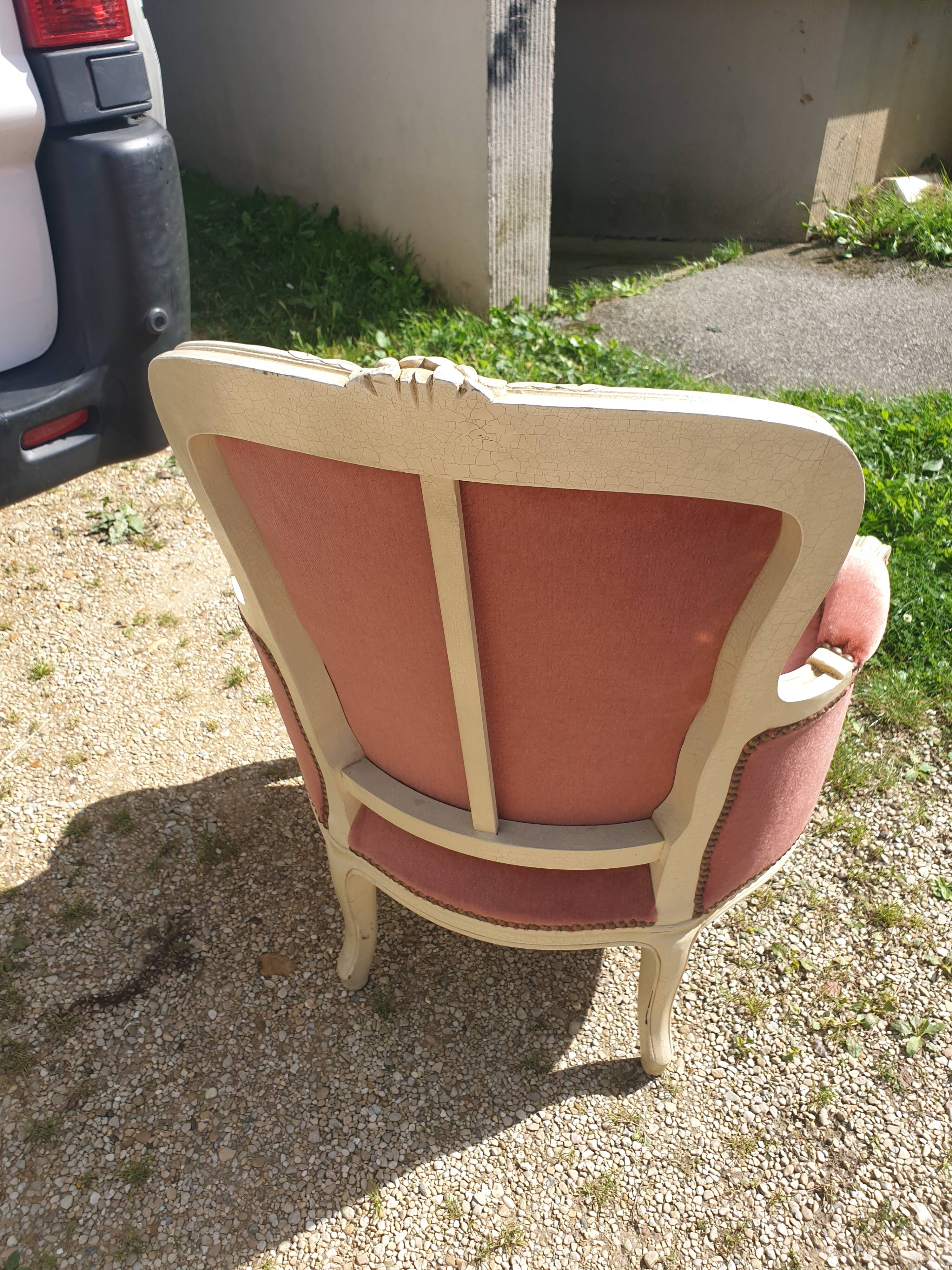 Louis XV style bergère armchair