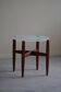 Teak and glass side table, mid-century Danish design, made in the 1960s.