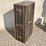 Malle cabine Wardrobe ancienne 1920 Coffre armoire Transatlantique Dressing