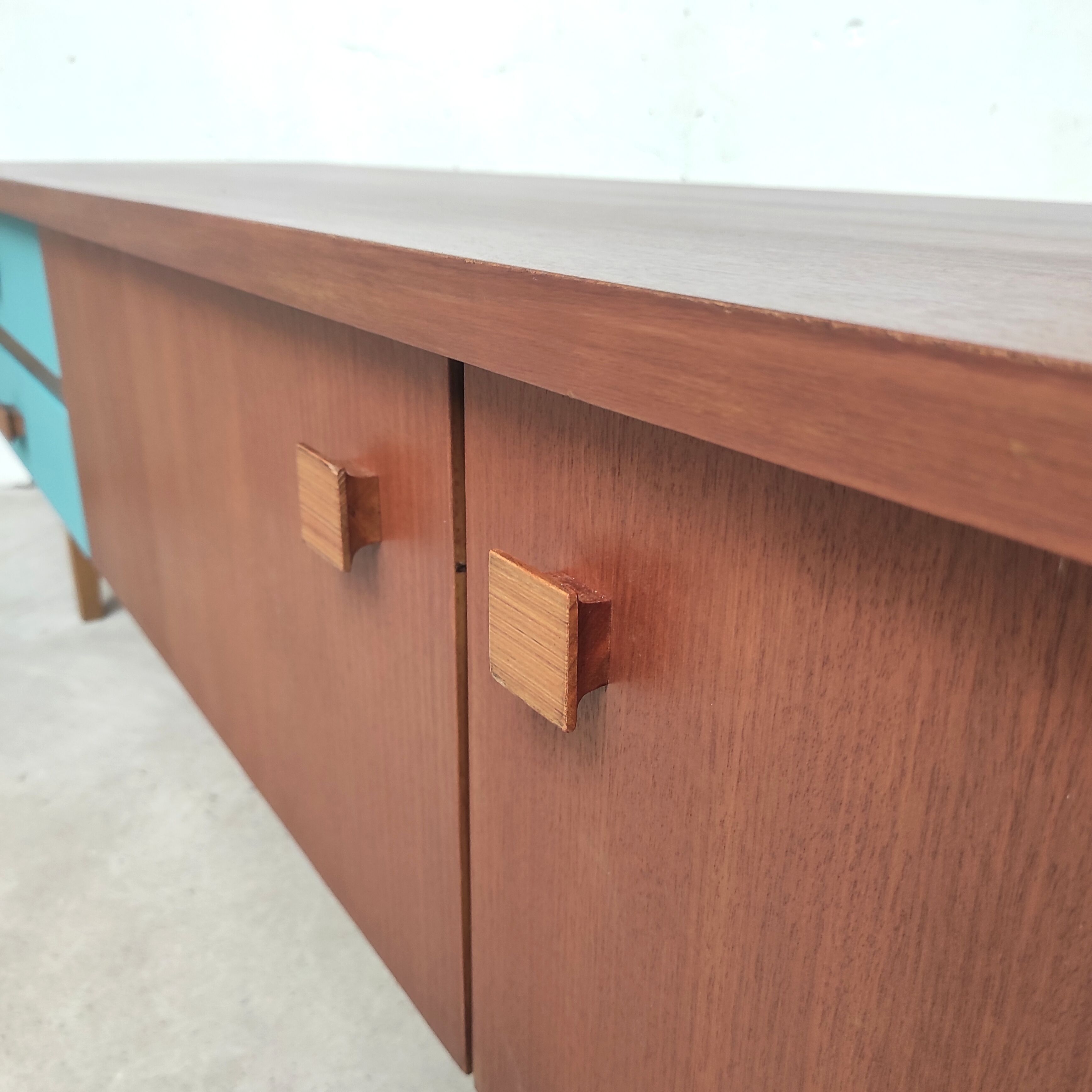 Low sideboard 220cm, 1960