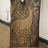 African carved wooden palaver chair