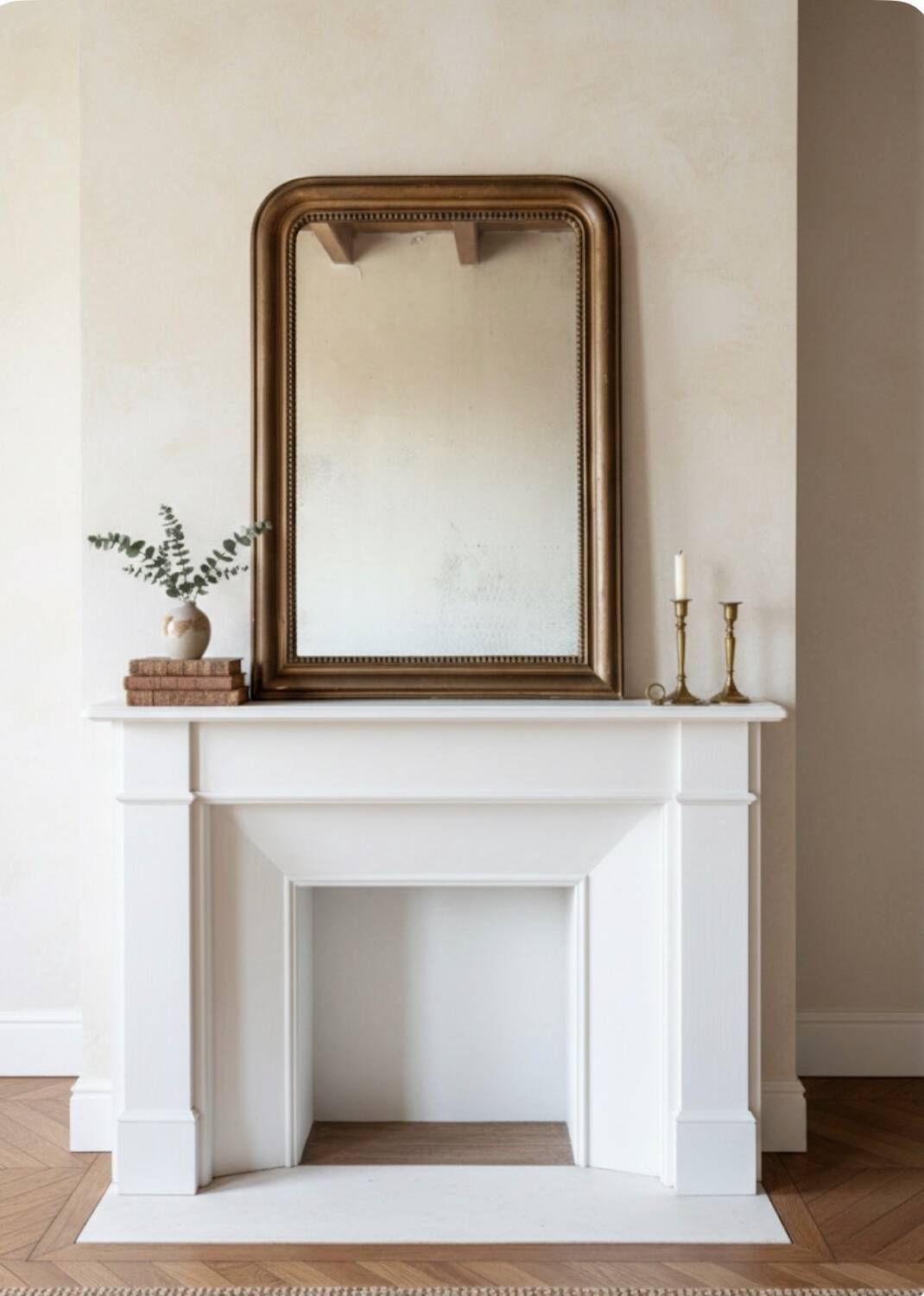 Large Louis-Philippe mirror 19th century - 80 x 107 cm