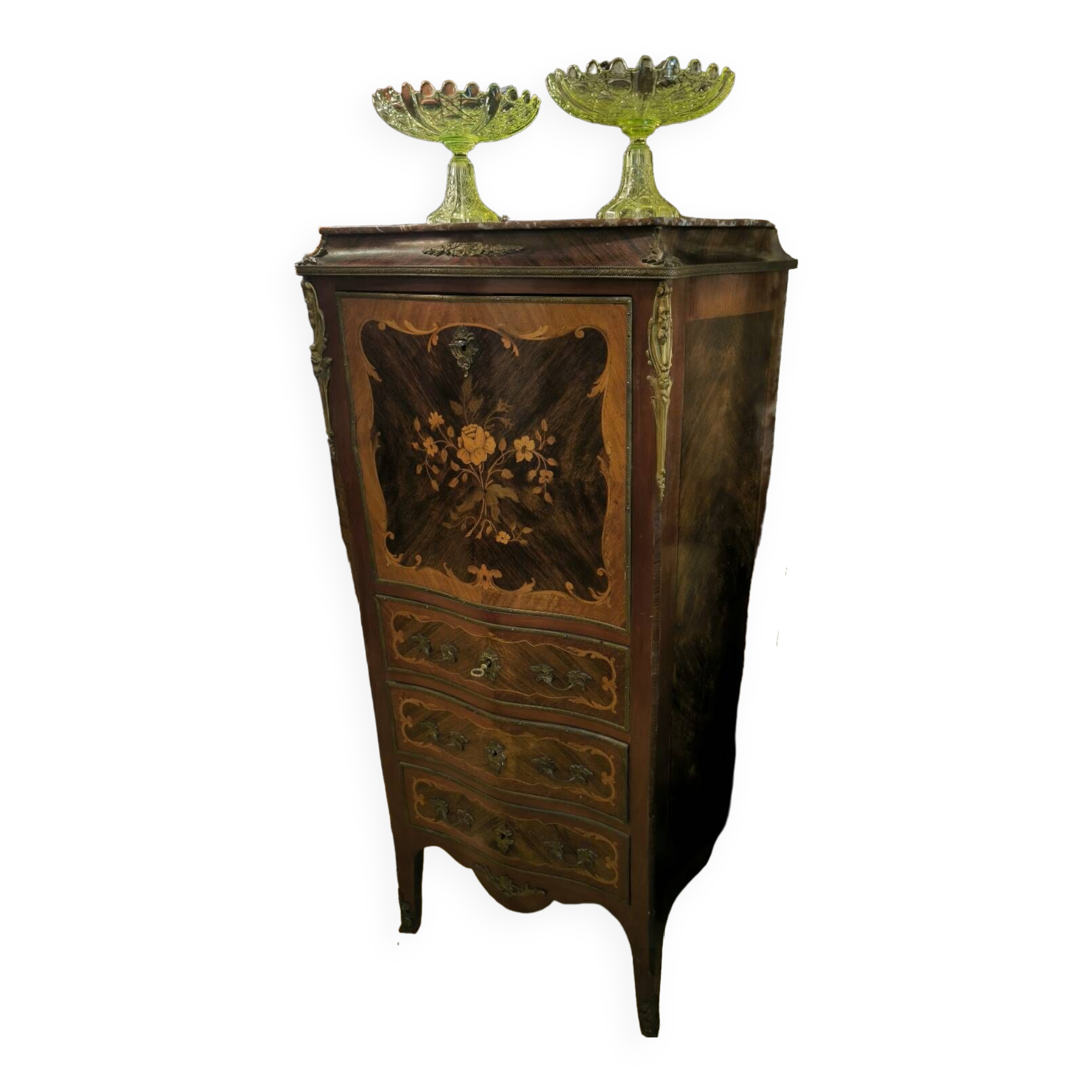 Small marquetry lady's writing desk, circa 1870