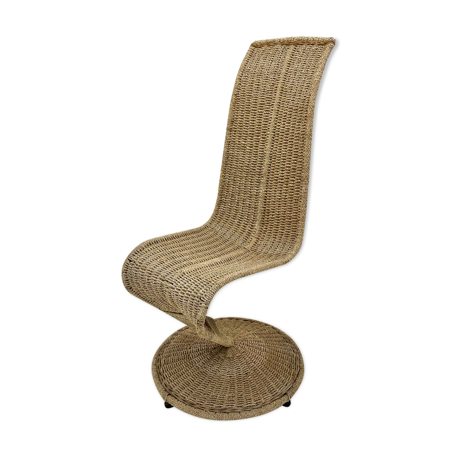 Vintage chair "s" by marzio cecchi, italy, 1970