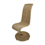 Vintage chair "s" by marzio cecchi, italy, 1970