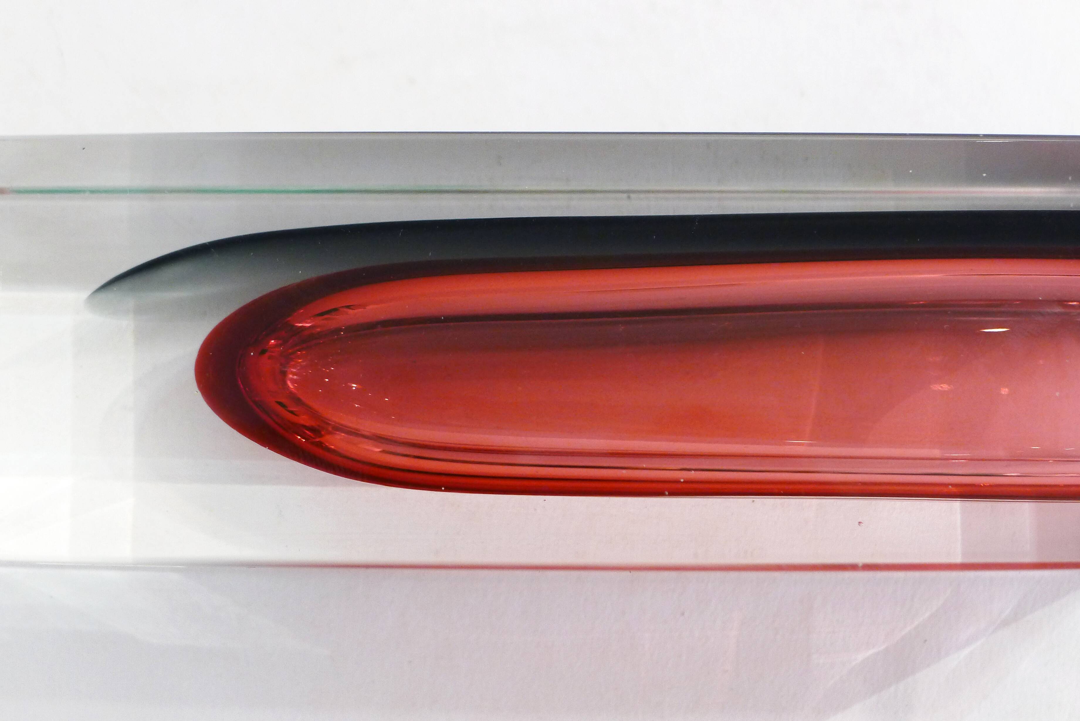 Sommerso Murano vase