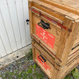 Loft deco vintage wooden storage box