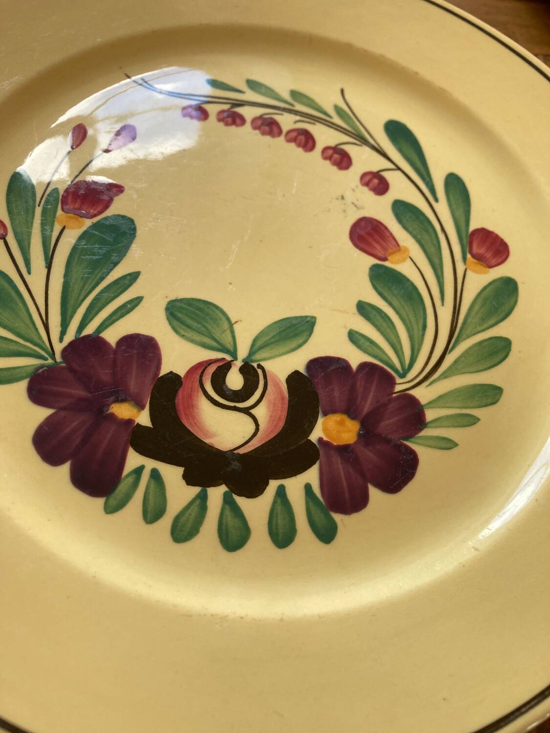 4 assiettes Sarreguemines