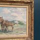 Original Vintage Swedish Oil on Panel – “Horses in a Pasture” by Einar Söderlund – Signed – Vintage & Framed