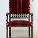 Louis XIII armchair with walnut column