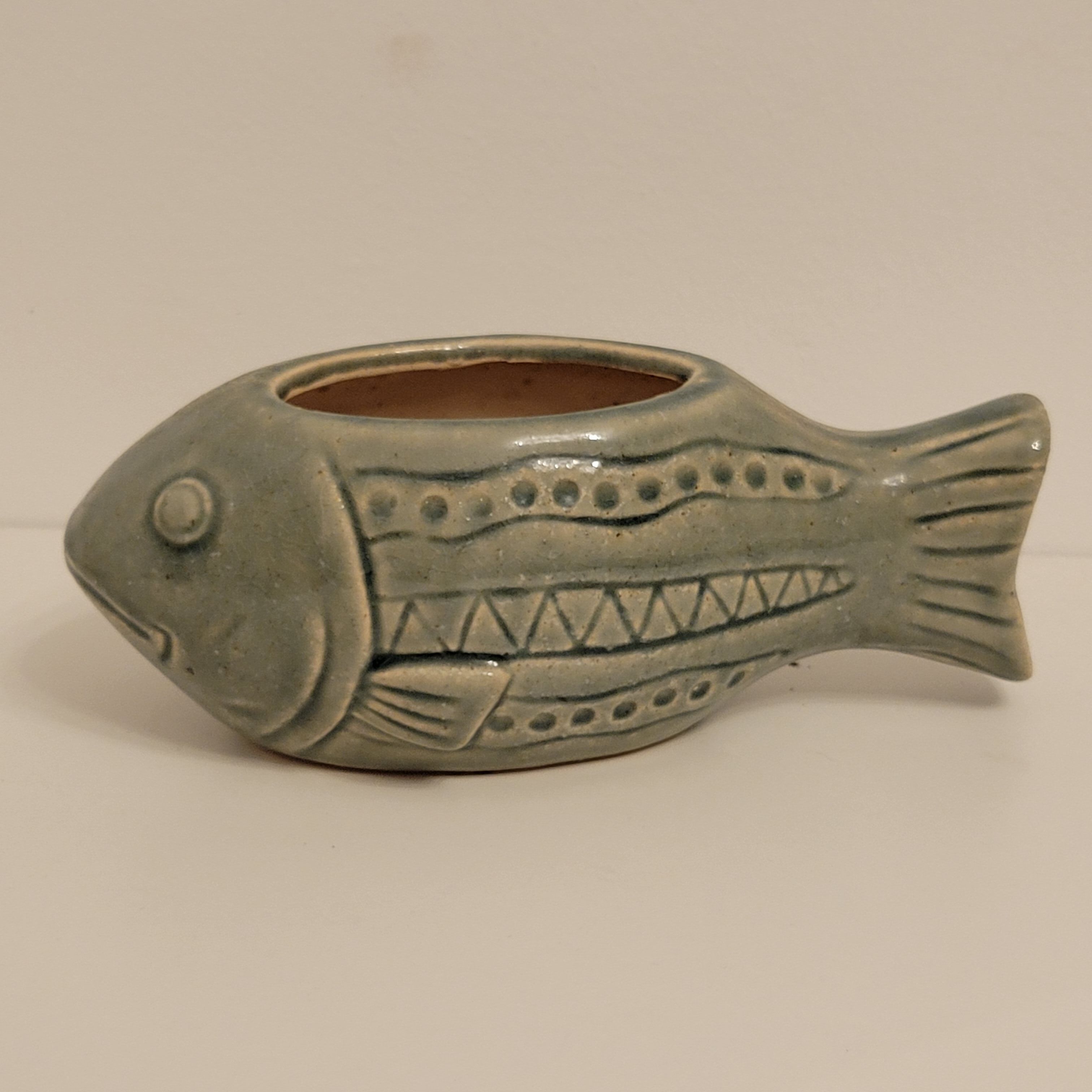 Fish ceramic pot cover