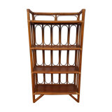 Old shelf in bamboo and rattan 70s