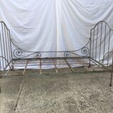 Wrought iron folding bed