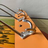 Portemanteau vintage en Formica orange - 4 crochets