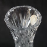 Bohemian crystal soliflore vase hand-cut