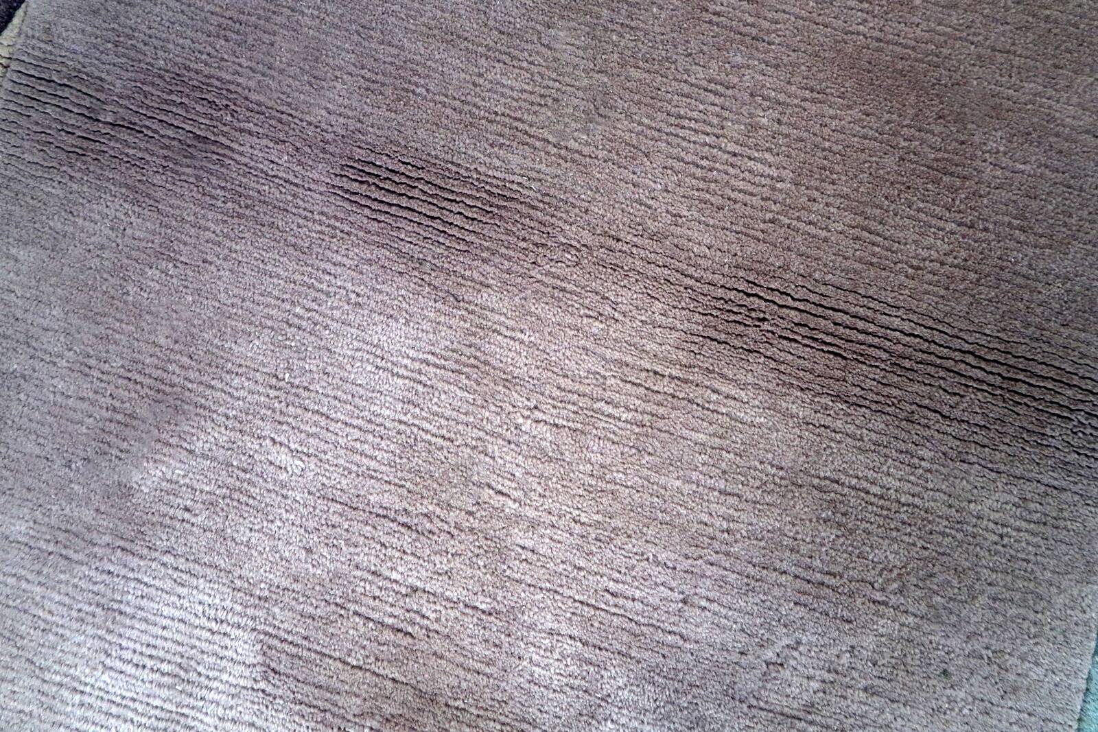 Tapis vintage tibétain Khaden fait main en laine – 122 x 180 cm – 1960s