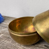 Pear fruit golden brass box