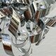 Sculptural chrome suspension design