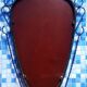 Oval mirror wrought iron 50s 46x70cm