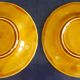 Dessert service of 12 barbotine plates, Sarreguemines, vintage