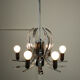 Vintage chrome swan shaped chandelier, 70