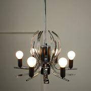 Lustre vintage en forme de cygne chromé, années 70