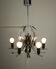 Vintage chrome swan shaped chandelier, 70
