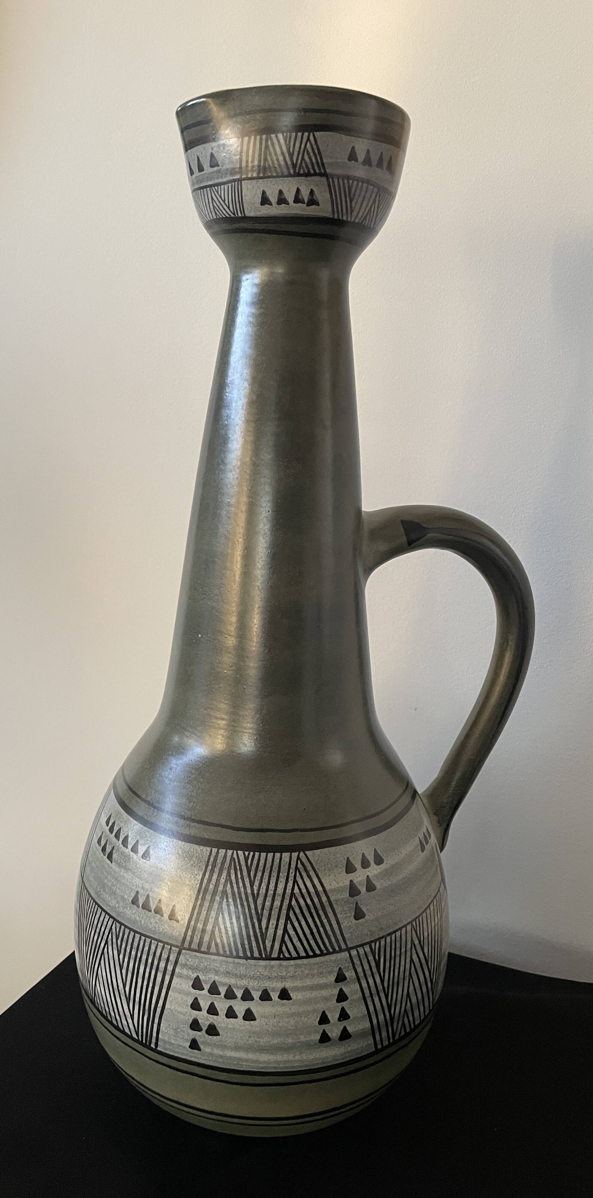Large Fernand Elchinger vase 48.5 cm