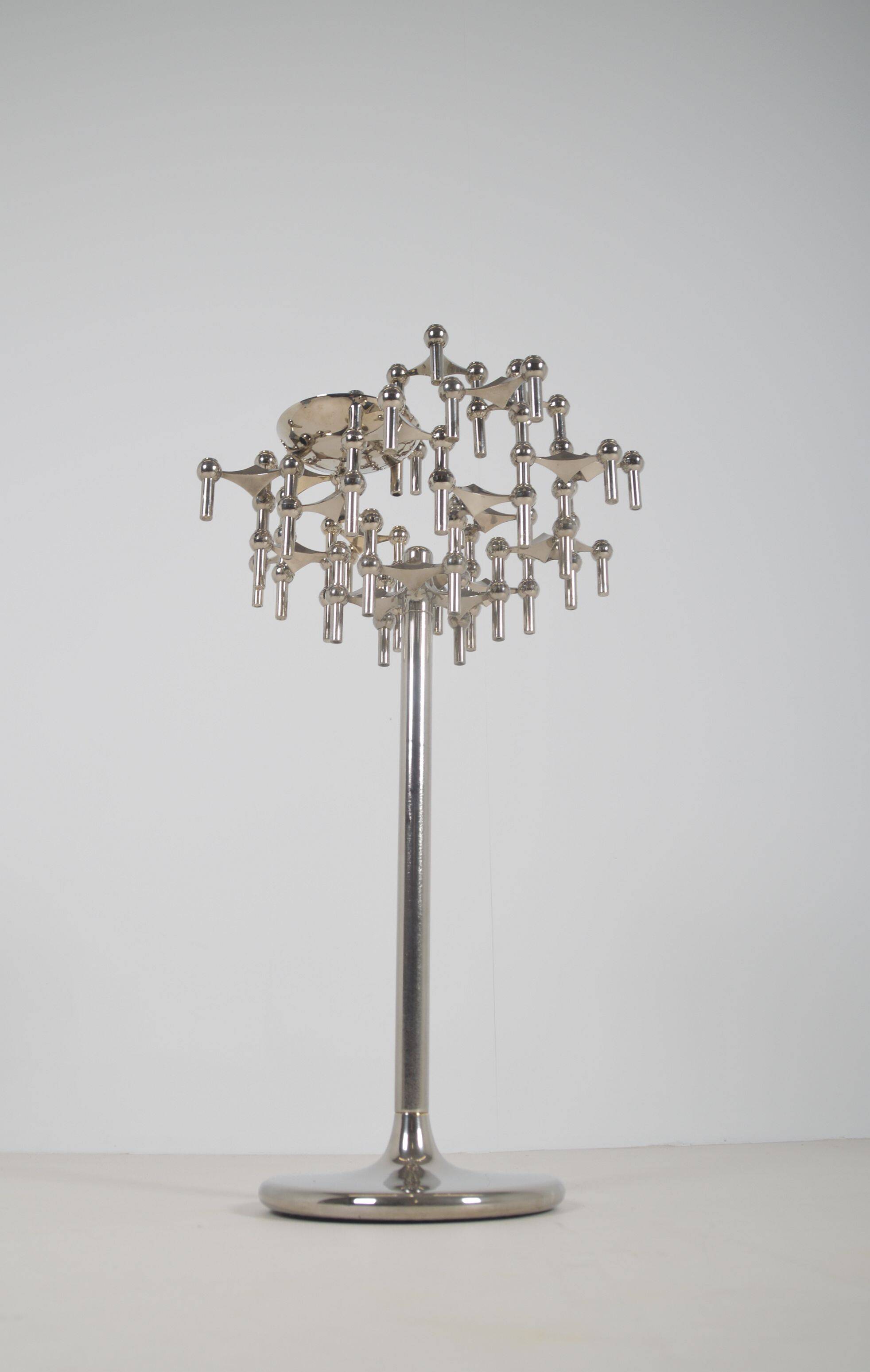 Vintage XL floor candlestick by Fritz Nagel for BMF, 1970s