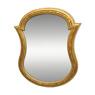 C19th large gilt mirror
