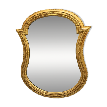 C19th large gilt mirror