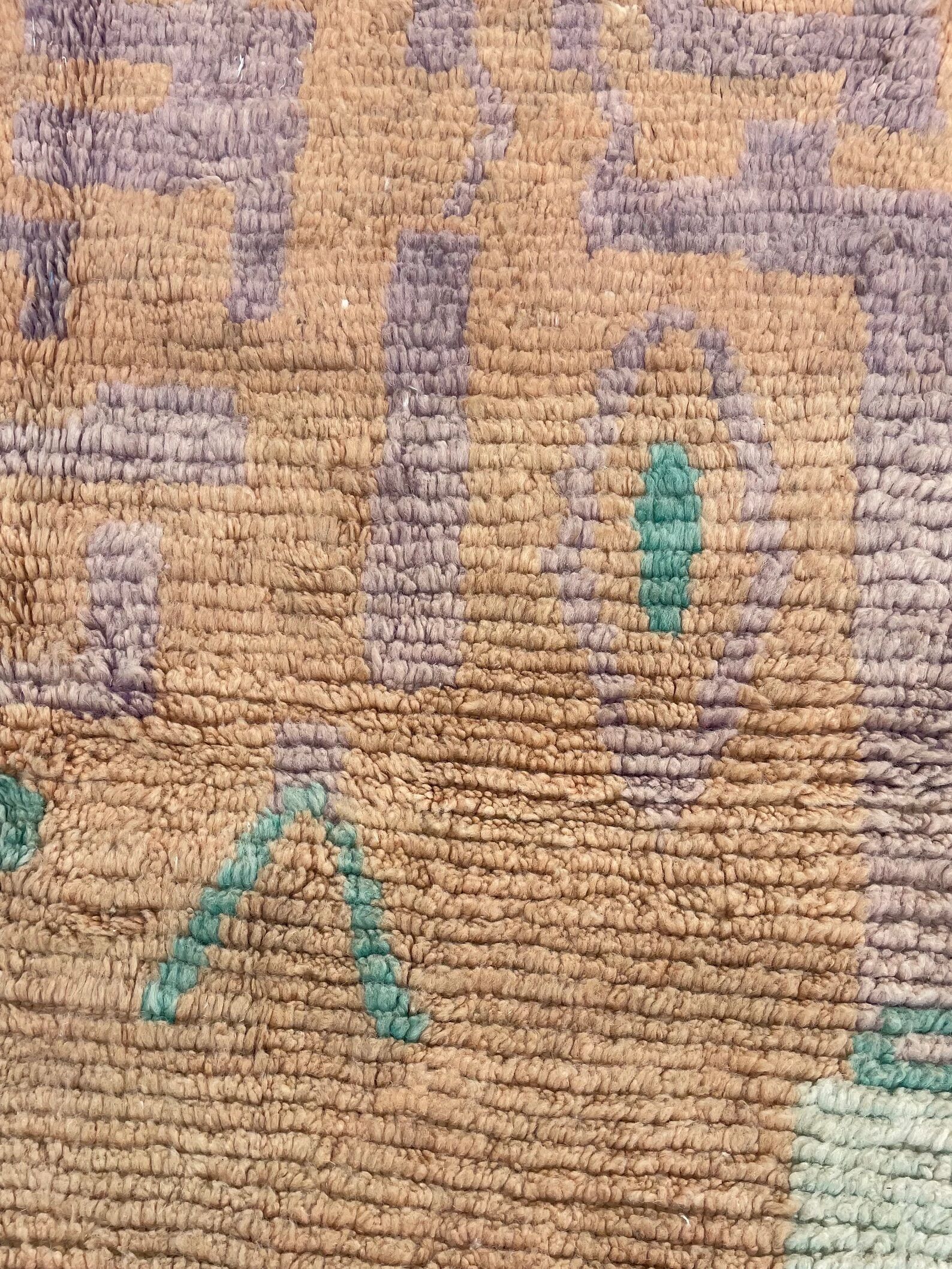 Large Moroccan Berber Boujad Authentic Wool Rug