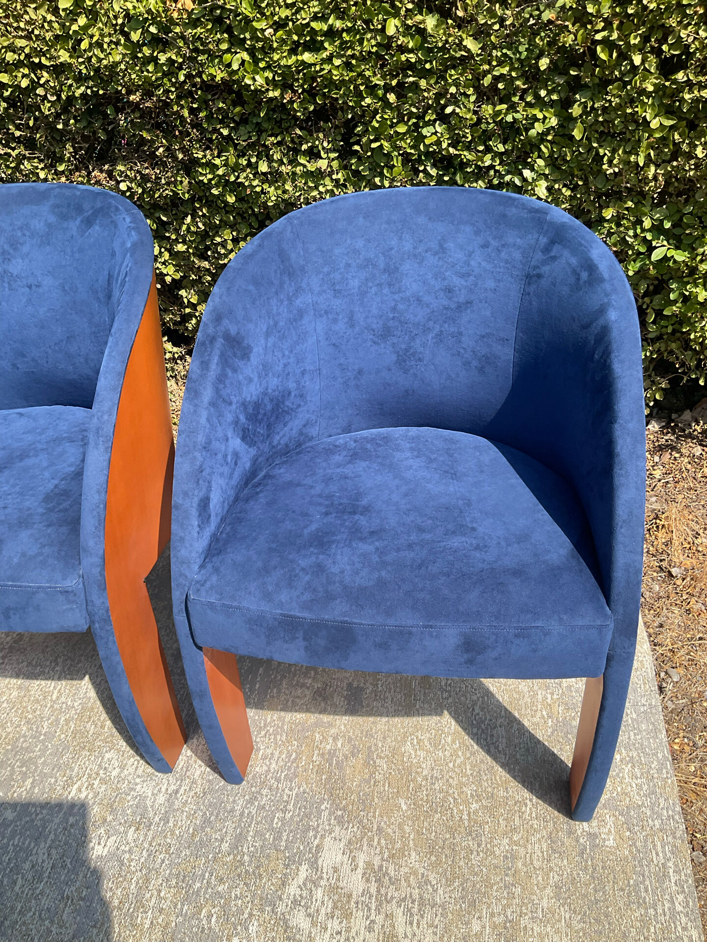 Set of 4 Postmodern Ligne Roset armchairs from the 1980s.