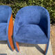 Set of 4 Postmodern Ligne Roset armchairs from the 1980s.