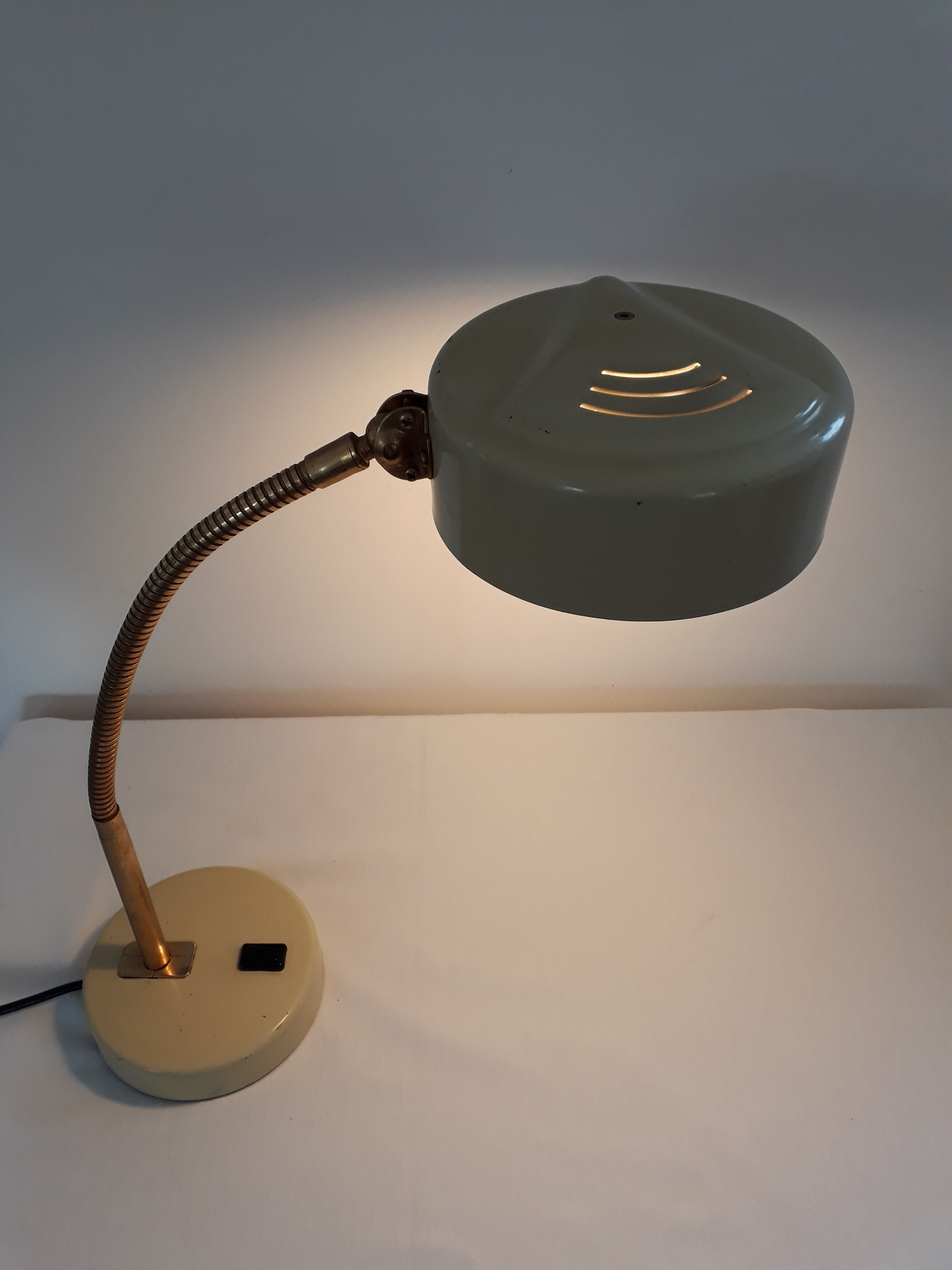 Paire de lampes de bureau vintage années 40 60
