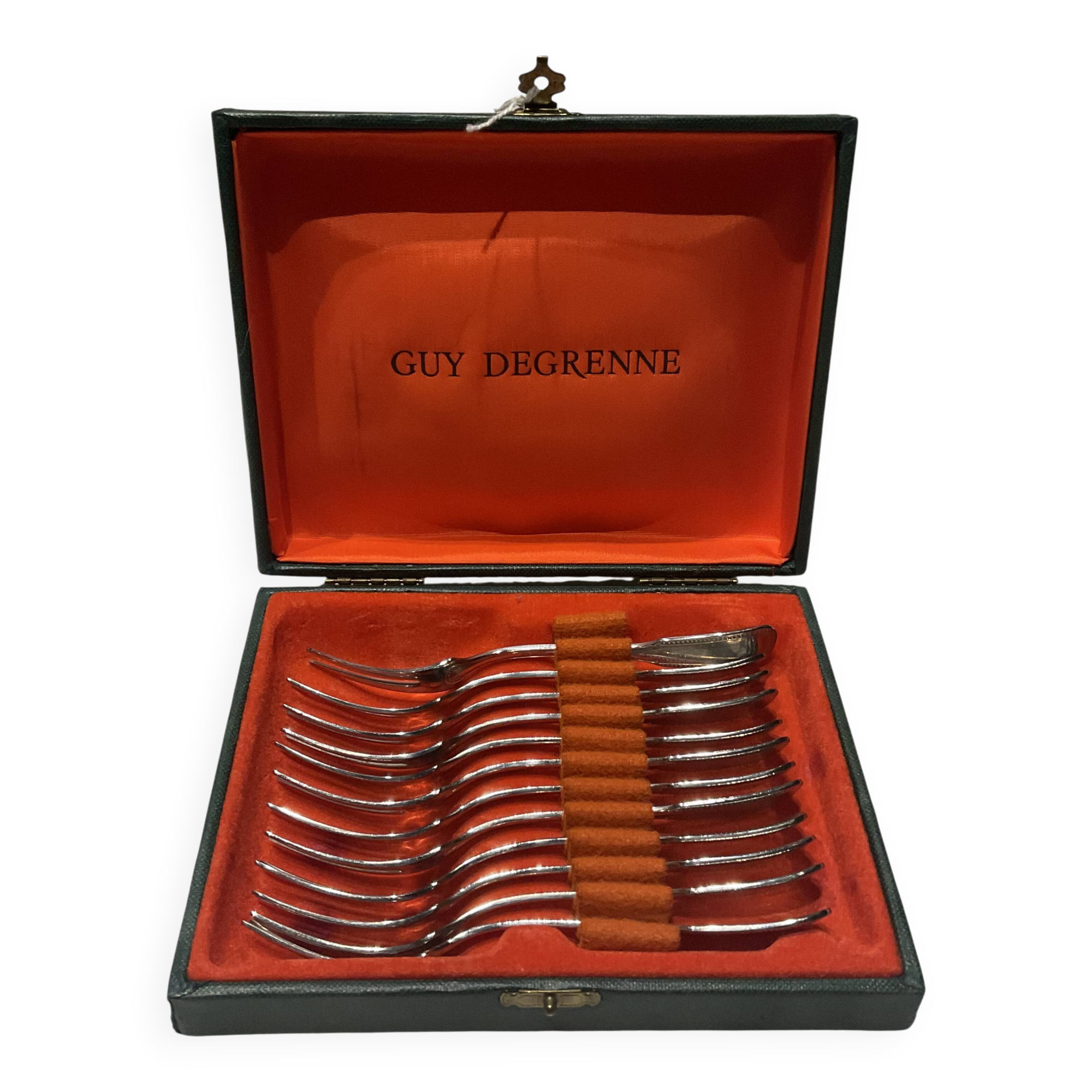 Set of 12 snail forks. Guy Degrenne