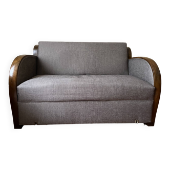 2-seater art deco sofa bed