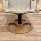 FAUTEUIL ET SON OTTOMAN "DESIGN SCANDINAVE".