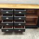 Craft furniture black patina two doors and eight drawers