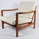 Fauteuil scandinave original Baczyk, années 1960, rénovation, teck.