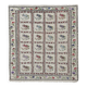 Vintage Turkish kilim, handwoven, 116x124 cm.