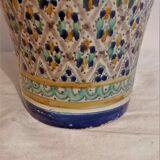 Tunisian vase mid-twentieth century. Nabeul. Signature.