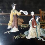 Asian-decorated rectangular coffee table