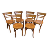 6 Baumann bistro chairs, 1960s