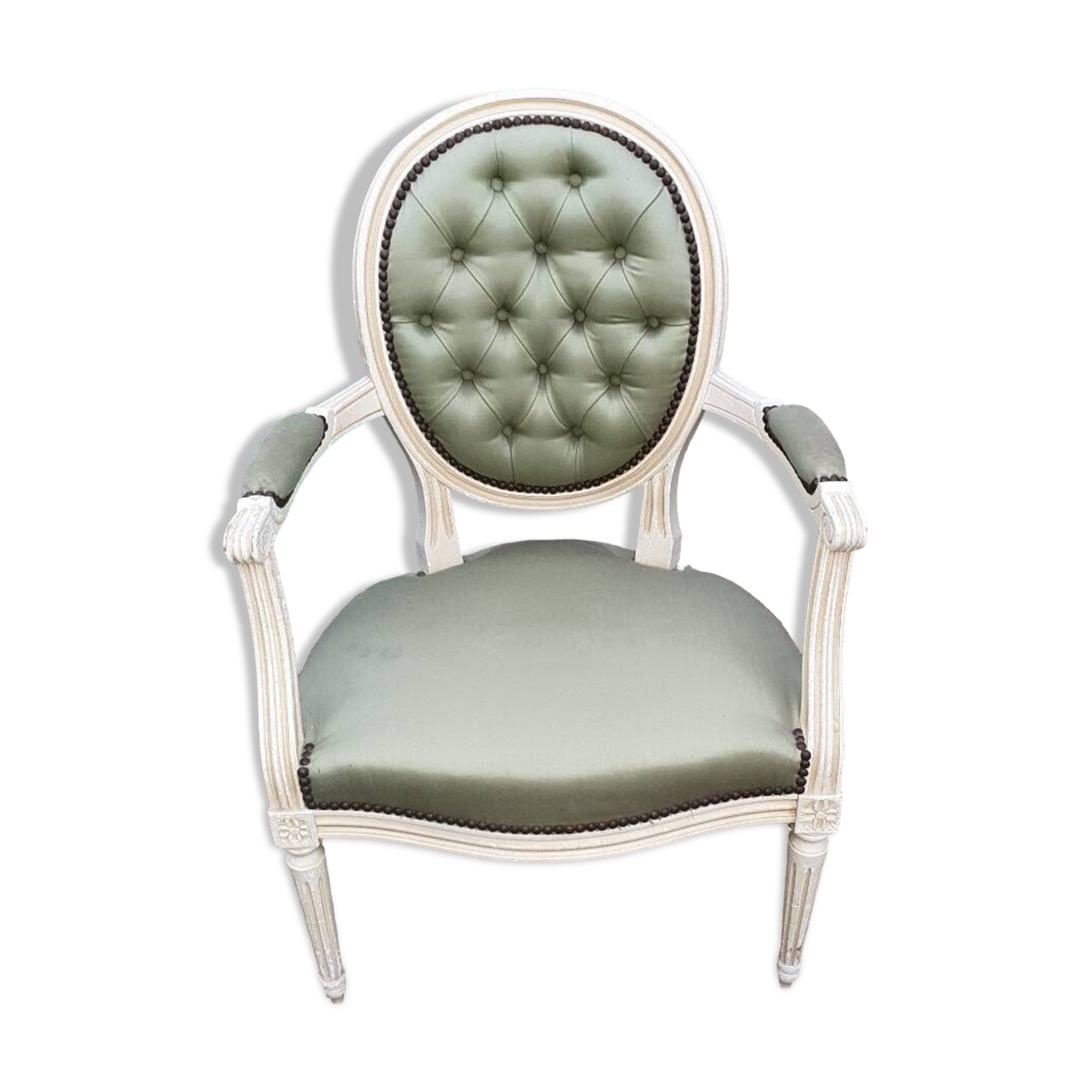 Louis xvi medallion armchair